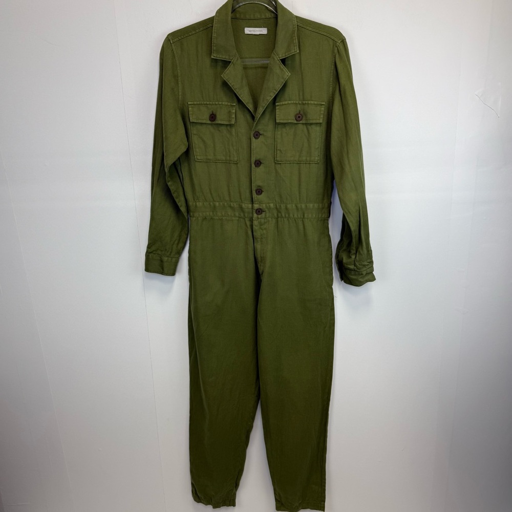 Outerknown Olive Green Utility Jumpsuit